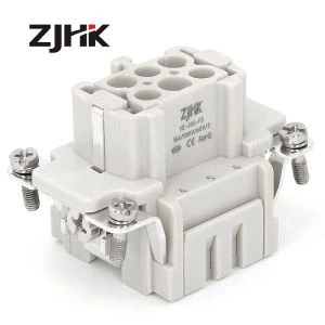 16A 6 PIN zware kooi kleminzetstukken voor zwaar gebruik